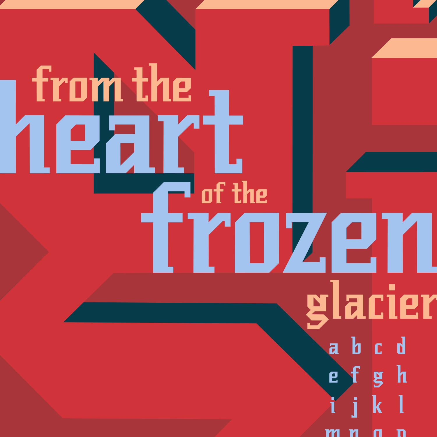 Mendenhall sentence specimen reading from the heart of the frozen glacier
