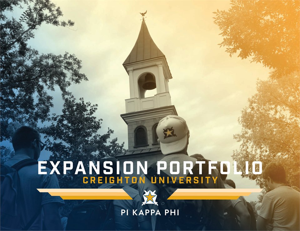 Cover of the Pi Kappa Phi Expansion Portfolio for Creighton University
