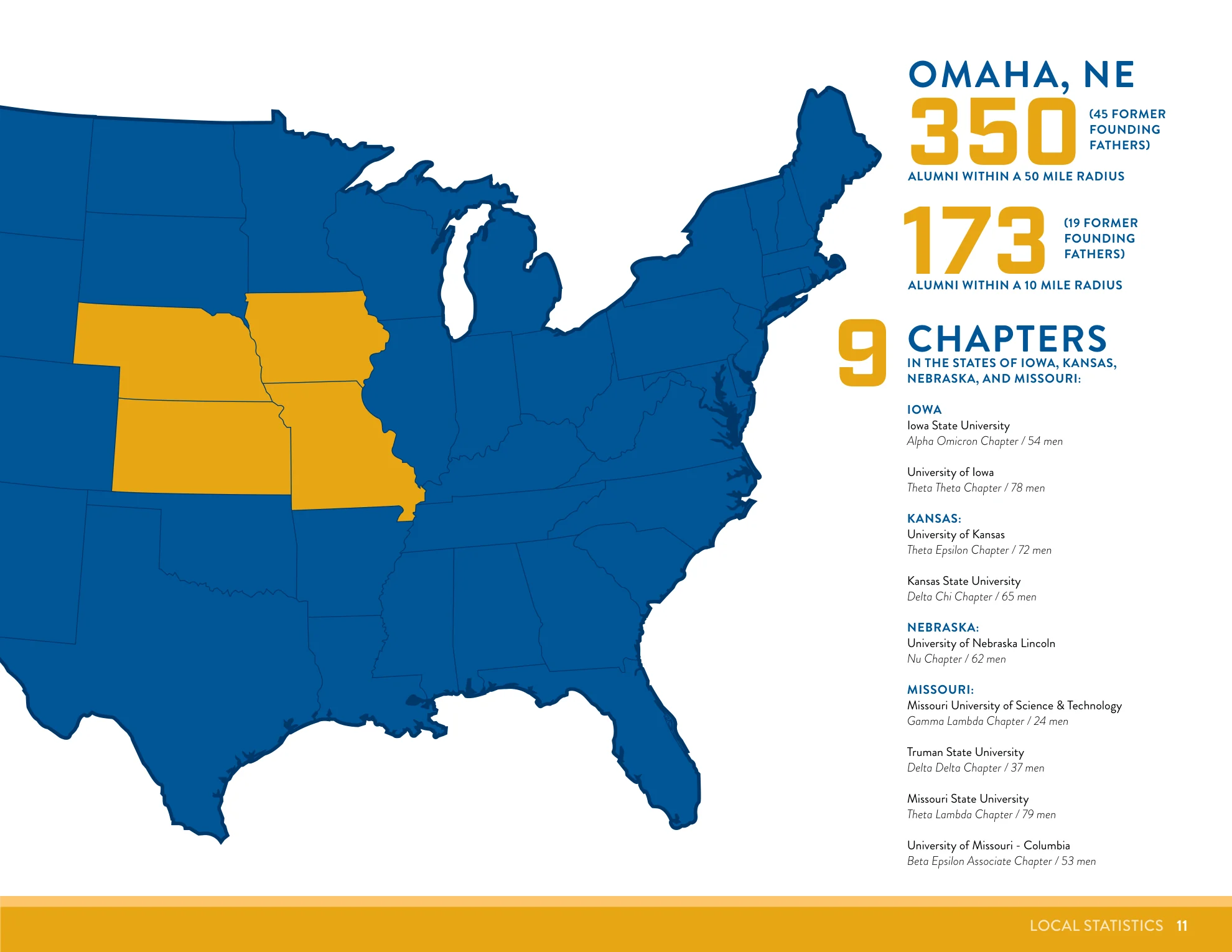 Complete regional chapter map from the Expansion Portfolio