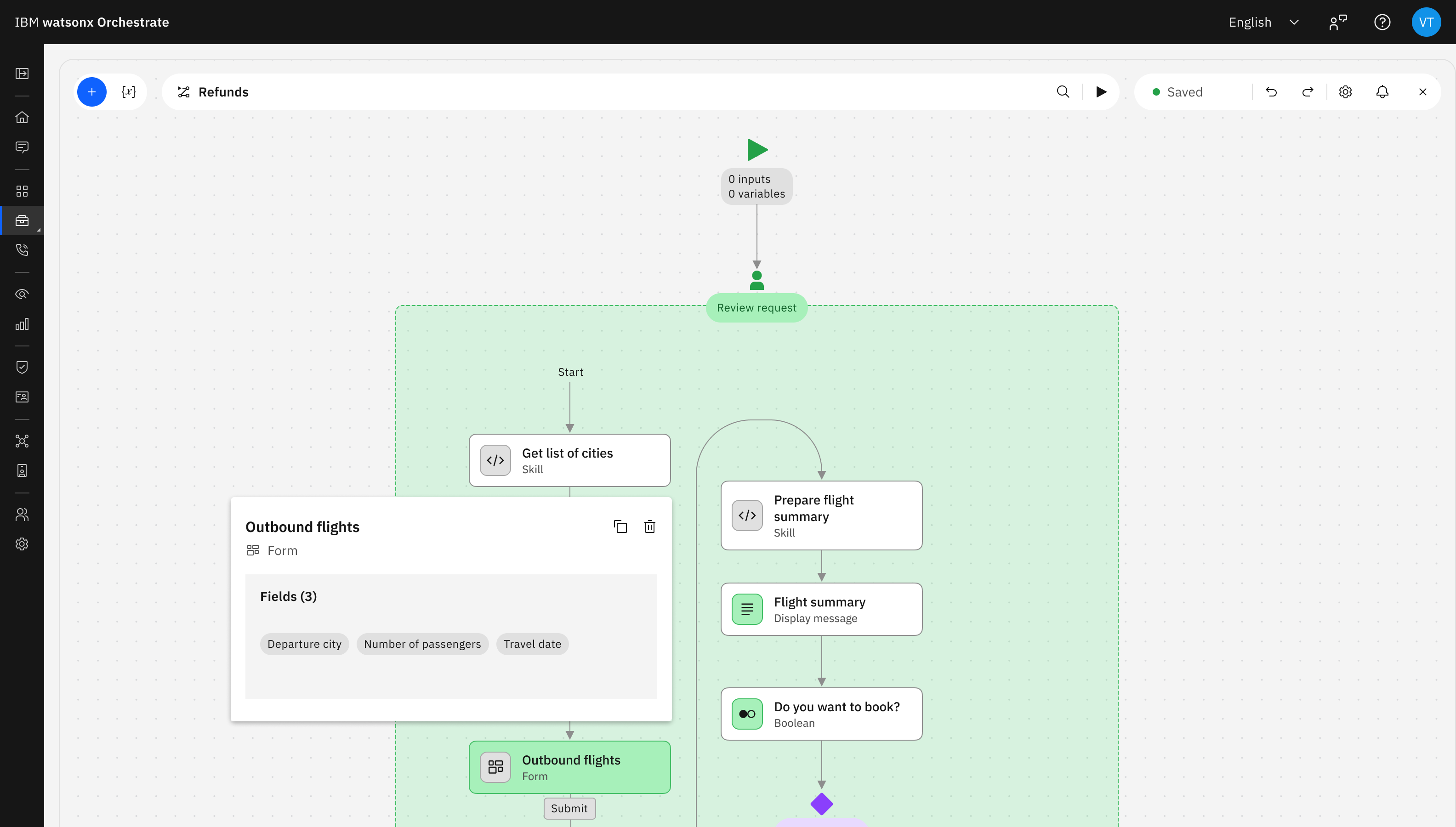 User Activity form returned to its workflow context